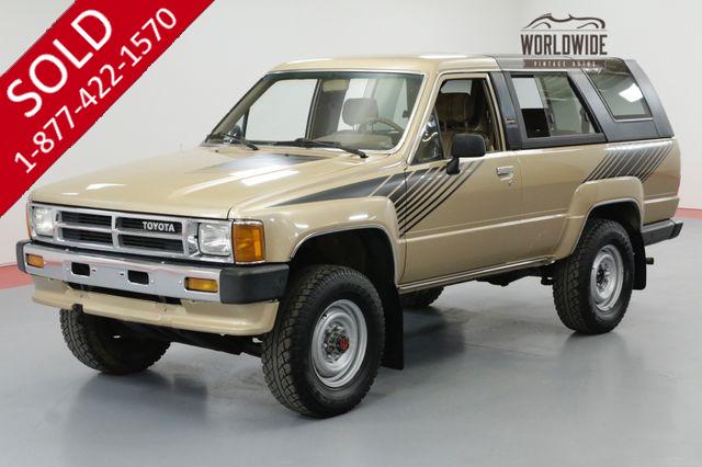 1989 TOYOTA 4RUNNER EFI. LOW MILES! 1 OWNER! AC! MANUAL!