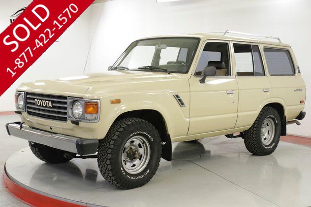 1987 TOYOTA LAND CRUISER FJ60 4X4, 4 SPEED 