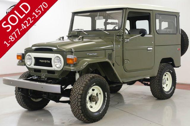 1976 TOYOTA  LAND CRUISER FJ40 NORTH AMERICAN FRAME OFF RESTORED OLIVE