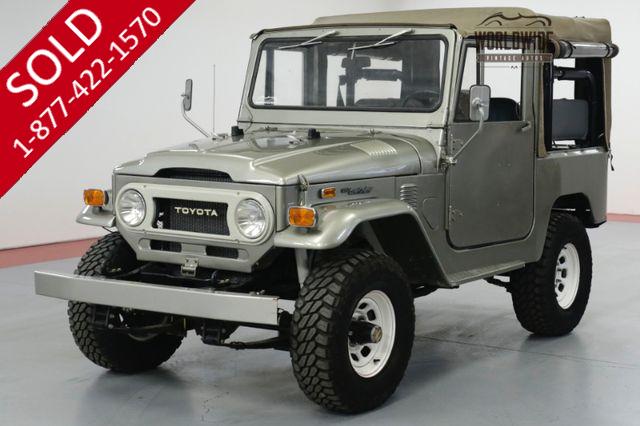 1974 TOYTOA LAND CRUISER FJ40. FRAME OFF RESTORED. RARE SOFT TOP PB 