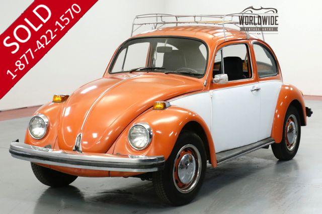 1974 VOLKSWAGEN BEETLE CRUISER. TWO TONE. RACK. FUN! 