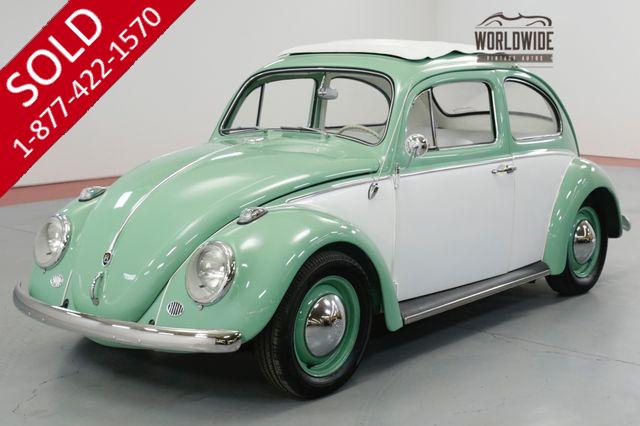 1960 VOLKSWAGEN BEETLE FULLY RESTORED. RARE. DISC BRAKES. SHOW OR GO