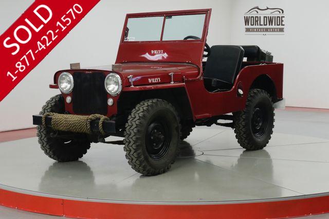 1947 WILLYS CJ2A ORIGINAL CIVIL DEFENSE JEEP