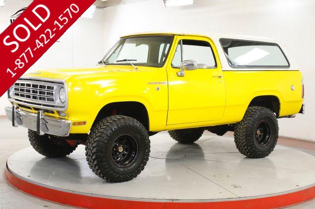 1976 DODGE  RAMCHARGER SE 4X4 PS PB REMOVABLE TOP 440 V8 EFI 