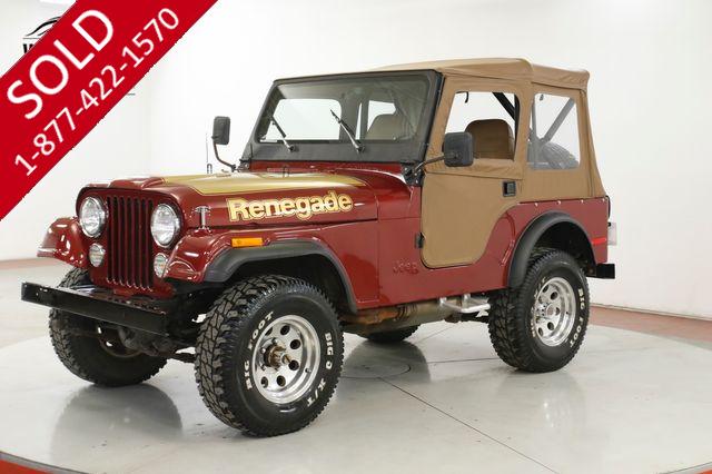 1978 JEEP CJ-5 RENEGADE 304 V8 MANUAL 4X4 PS PB CONVERTIBLE TOP