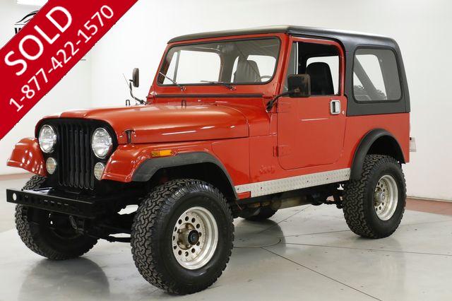 1985 JEEP  CJ7 4.2L CONVERTIBLE TOP CLEAN AUTOCHECK PS 